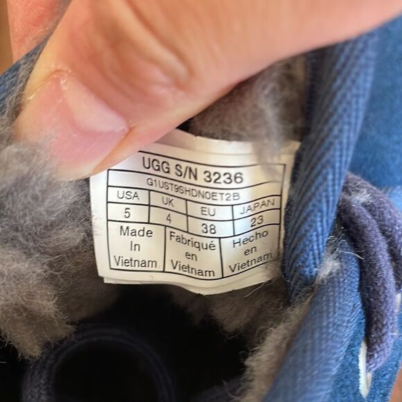 UGG Neumel Shoes Navy Women Size 6 - Picture 12 of 14